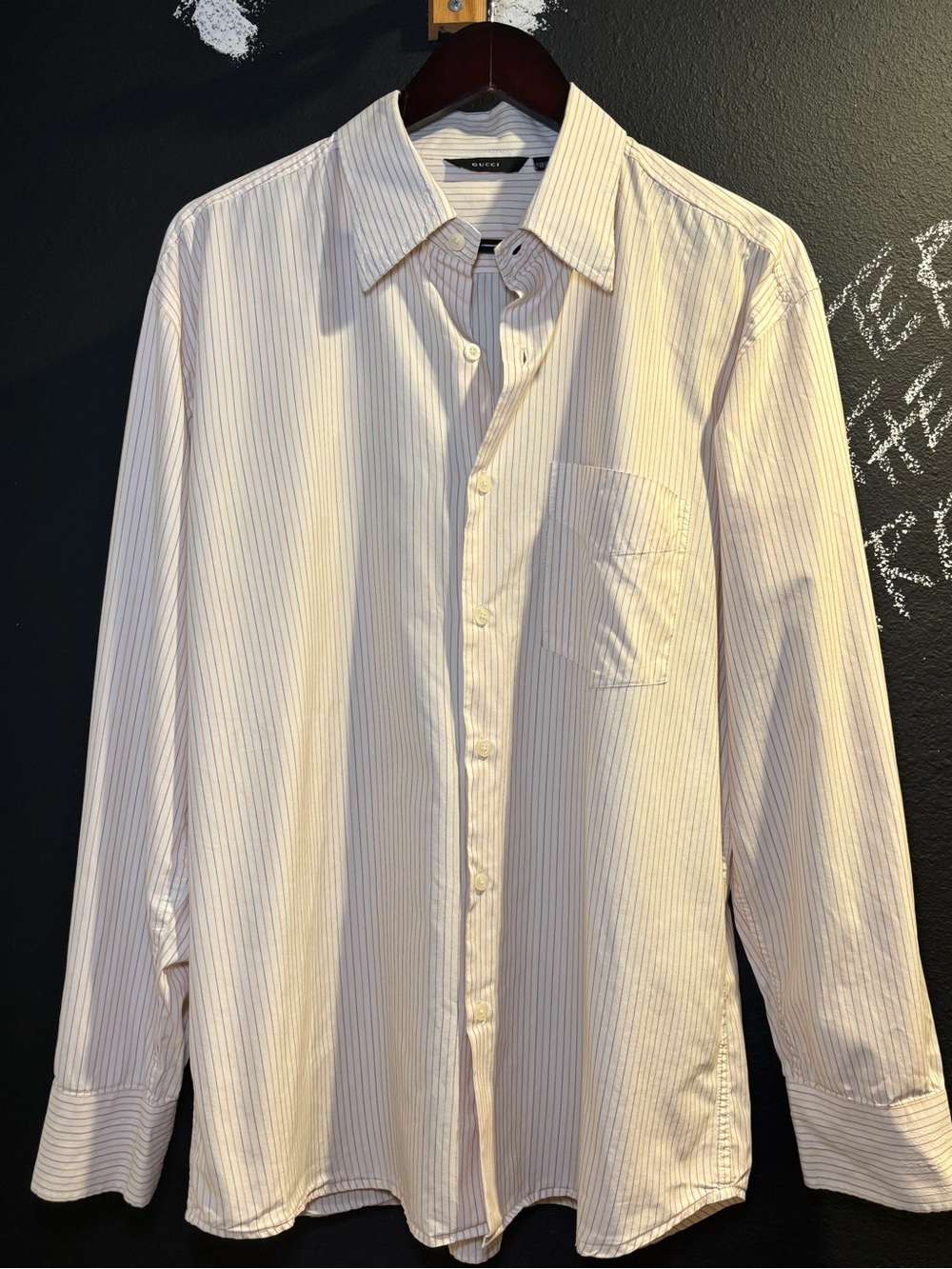 Vintage 90’s Gucci Tom Ford Era Striped Men’s Dress Shirt